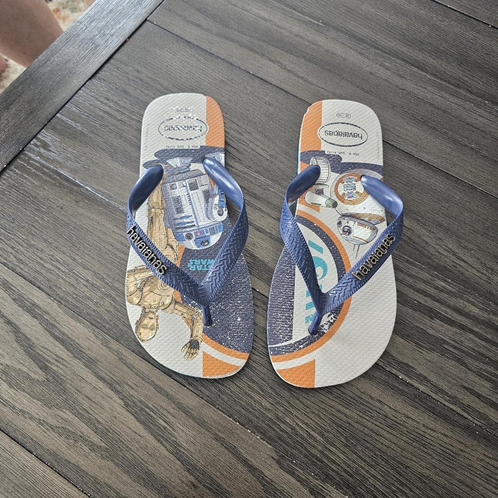 Havaianas x Star Wars Print Unisex Blue Sandals - Picture 3 of 6